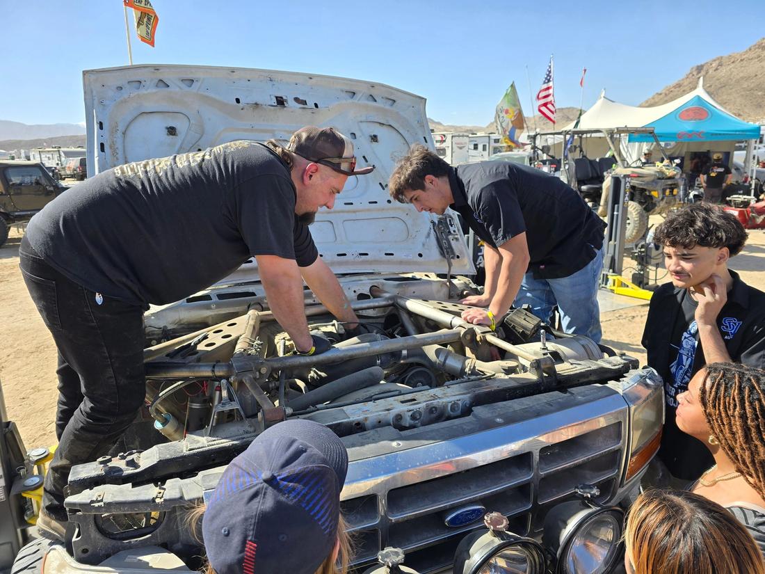 Heads down in the engine bay