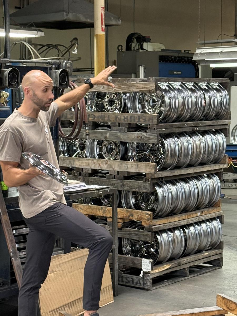 Walking the wheel racks with a Raceline guide